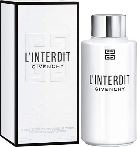 givenchy l interdit body lotion|givenchy l'interdit sample.